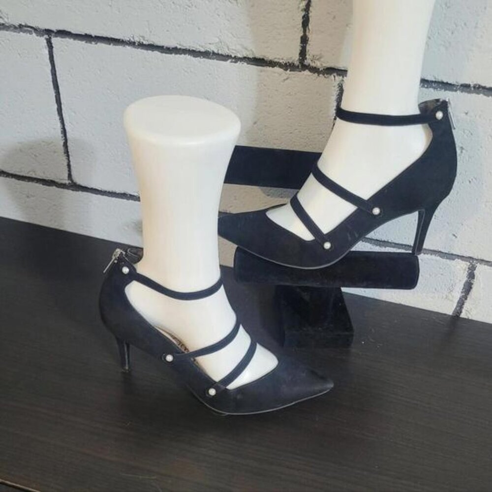 BUNDLE SALE!  LIBBY EDELMAN  Black Strappy Heels Sz 9M